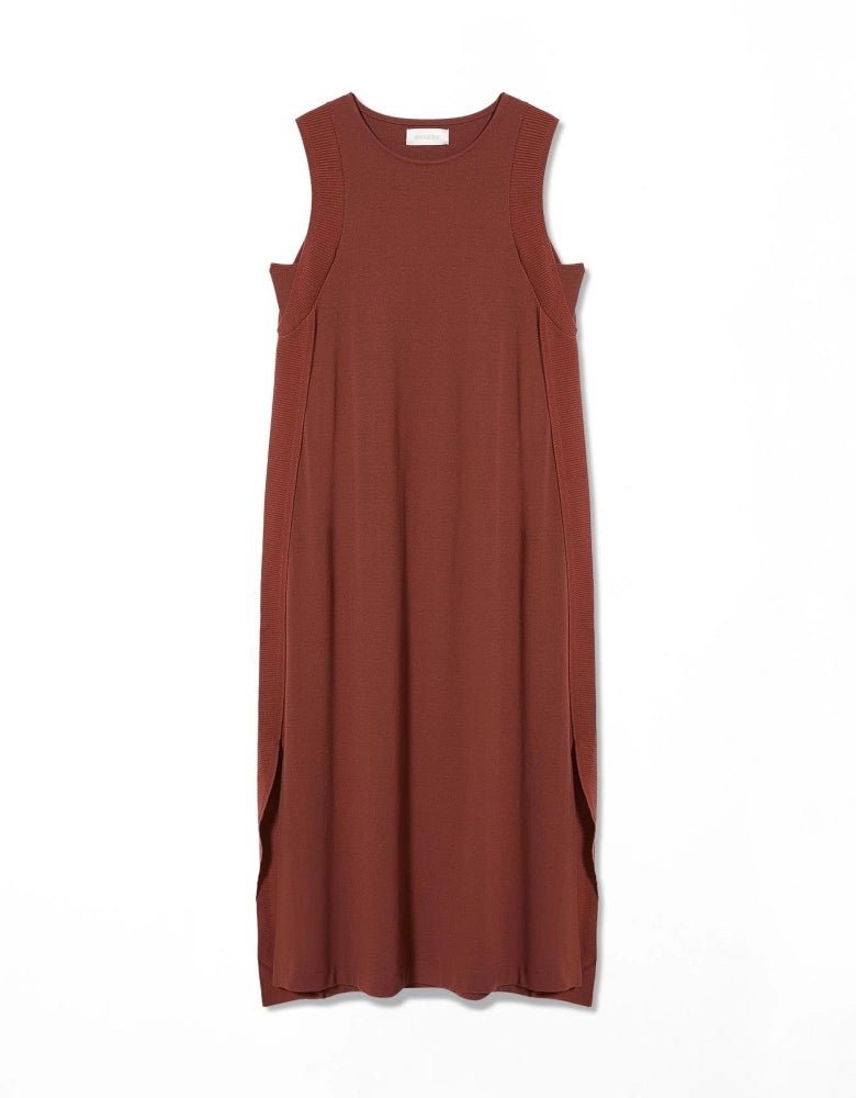 Vestido Malha Retilinea Lateral shoulder